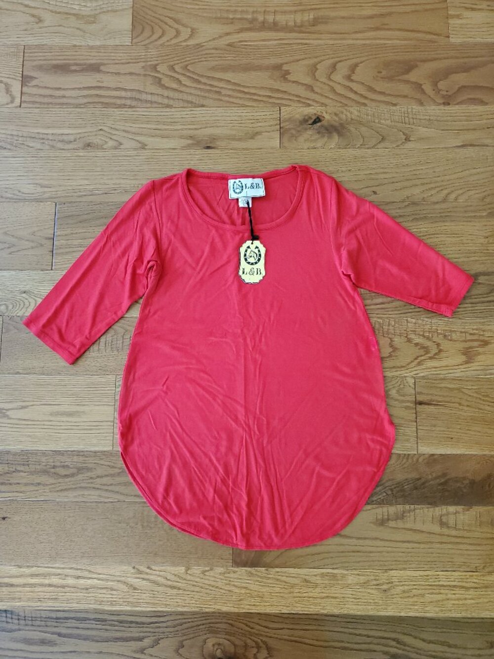 2 for $15 | NWT L&B Red 3/4 Sleeve Tee